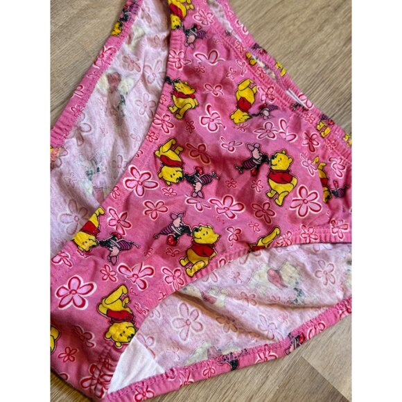 Vintage 90s Winnie Pooh Disney Womens Underwear Hi Cut Cotton Pink Floral Size 9 - Picture 7 of 7